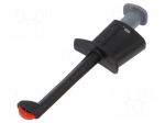 Clip-on probe | hook type | 20A | black | 137mm