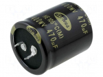 Capacitor: electrolytic | SNAP-IN | 470uF | 400VDC | &Oslash;35x40mm | &plusmn;20%