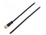 Connection lead | M8 | PIN: 3 | straight | 2m | plug | 50VAC | 4A | -25&divide;80&deg;C