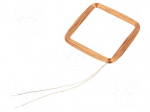 RFID antenna | 125kHz | Body dim: 33x33x1.5mm | 360uH