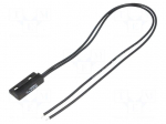 Reed switch | Pswitch: 10W | 32x15x6.8mm | Connection: lead 0,35m