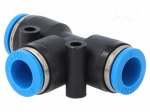 Push-in fitting | straight,T-tap splitter | -0.95&divide;6bar | Mat: PBT