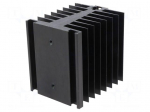 Heatsink: extruded | for one phase solid state relays | black