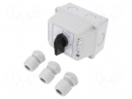 Switch: star-delta cam switch | Stabl.pos: 3 | 25A | 0-Y-&Delta; | Poles: 3