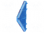 Splice terminal: rail | 5A | spring clamp | blue | polycarbonate