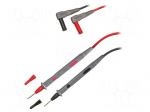 Test leads | Inom: 10A | Len: 1.2m | insulated | black,red | 2pcs.