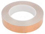 Tape: electrically conductive | ESD | L: 33m | W: 25mm | Thk: 50um