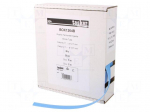 Heat shrink sleeve | glueless | 2: 1 | 12.7mm | L: 5m | blue | polyolefine