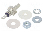 Diode: rectifying | 100V | 16A | cathode to stud | DO4 | 10-32 NF-2A