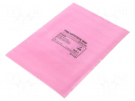 Protection bag | ESD | L: 203mm | W: 152mm | Thk: 75um | 100pcs | pink