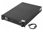 Power supply: UPS | 2.4kW | 3kVA | 230V | RACK | 635x483x87mm | 7Ah
