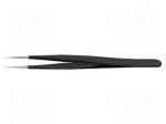 Tweezers | Blade tip shape: sharp | Tweezers len: 125mm | ESD
