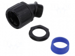 45&deg; angled connector | polyamide | HelaGuard | IP66 | black | UL94V-2