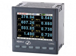 Meter: network parameters | digital,mounting | LCD TFT 3,5" | 1A,5A
