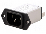 Connector: AC supply | socket | male | 6A | 250VAC | C14 (E) | 5110