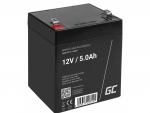 12V 5Ah aku :: AGM: VRLA :: 12 volti, 5 ampertundi (Ah) :: Klemmi t&uuml;&uuml;p T1 (4,75 mm)