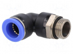Push-in fitting | angled | -0.95&divide;15bar | PBT | Thread: G 1/2" | 0&divide;60&deg;C