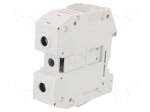 Splice terminal: rail | Entrelec | 1kV | for DIN rail mounting | grey