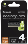 Panasonic | Rechargeable Batteries | ENELOOP Pro BK-3HCDE/4BE | AA | 2500 mAh | 4 pc(s)