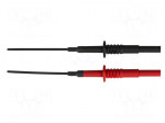 Set of measuring probes | black,red | 1A | Socket size: 4mm | &Oslash;: 2.3mm
