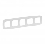 Plate Valena Allure - 5 gang - pearl