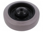 Transport wheel | &Oslash;: 125mm | W: 36mm | rubber | Shore hardness: 65
