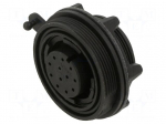 Connector: circular | socket | female | PIN: 12 | 5A | 50V | w/o contacts