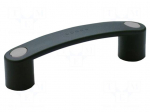 Holder | technopolymer PA | black | H: 42mm | L: 159mm | W: 27mm | F2: 1.8kN