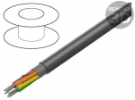 Wire | Pro-Tekt | 6x24AWG | shielded,tinned copper braid | PVC | 300V