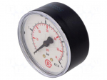 Manometer | 0&divide;4bar | rear connection | Thread: G 1/4" | 63mm | plastic