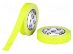 Tape: duct | W: 25mm | L: 25m | Thk: 0.3mm | fluorescent-yellow | max.60&deg;C