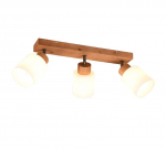 Trio Assam spotlight 3-pc E14 wood/white gaismeklis R81113030 4017807539813