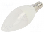 LED lamp | white warm | E14 | 230VAC | 470lm | 4.7W | 180&deg; | 3000K | 3pcs.