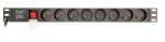 EnerGenie EG-PDU-014-F Rack Power Distribution Unit (8 FR sockets, 1U, 16A, Schuko plug, 3m, black color)