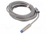 Sensor: inductive | OUT: PNP / NO | 6mm | 10&divide;30VDC | M8 | 2m | IP67 | 200mA