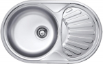 1-bowl steel sink with drainer