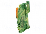 Splice terminal: rail | 2102 | 24A | 800V | push-in | yellow-green