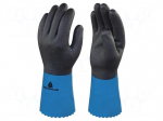 Protective gloves | Size: 9 | light-blue | acrylic,latex,polyamide