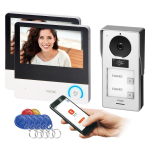 Uued tooted // PAVONIS MULTI, zestaw wideodomofonowy dwurodzinny, 4-żyłowy, 7", Wi-Fi, ekran dotykowy, Full HD, RFID