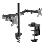 Monitorid ja projektorid // Kinnitused ja alused // Uchwyt / wieszak biurkowy na 2 monitory LCD Maclean, 17-32", 2x 8kg, MC-884