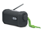 Muse | Portable Solar Radio with Crank and Flashlight | MH-08 MB | AUX in | Bluetooth | FM radio