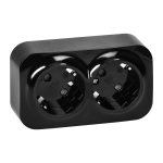 Uued tooted // ToDo Gniazdo podw&oacute;jne 2x2P+Z, 16A/230VAC, IP20,Schuko,Czarne