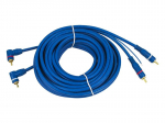 Koaksiaalv&otilde;rgud // HDMI, DVI, AUDIO &uuml;henduskaablid ja tarvikud // 8676# Przyłącze 2xrca 6mm  5m złote kątowe + sterownik