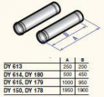 Single Extensions D80 500mm (2pcs), DY614, PPS