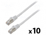 Patch cord | F/UTP | Cat: 6 | RJ45 plug,both sides | stranded | CCA