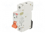 Circuit breaker | 230/400VAC | Inom: 25A | Poles: 1 | Charact: C | 6kA