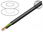 Wire | POWER 1000-YFR | 3G4mm2 | stranded | Cu | PVC | black | 600V,1000V