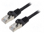 Patch cord | F/UTP | Cat: 6 | RJ45 plug,both sides | stranded | CCA | 10m