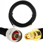 Rangeful SMA Male / N Male 10m koaksiaalkaabel &mdash; elastne HF-400-UF (vastab LMR400 UF UltraFlex) HF400-NM-SM-10