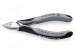 Pliers | side,cutting | ESD | 130mm | with small chamfer